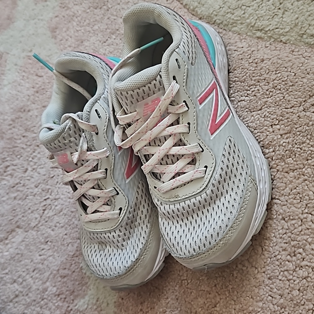 Toddler Girl New Balance Sneakers Size 12 Wide.